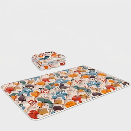 Fshibila 74×50 baby play mat, foldable and machine-washable